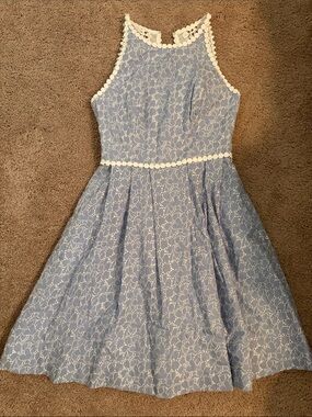 Lilly Pulitzer Tori Fit-and-Flare Eyelet Dress